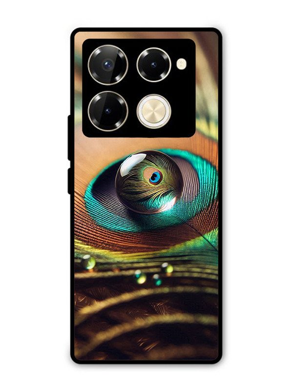 Infinix Note 40 Pro 5G Water Drop On Peacock Feather