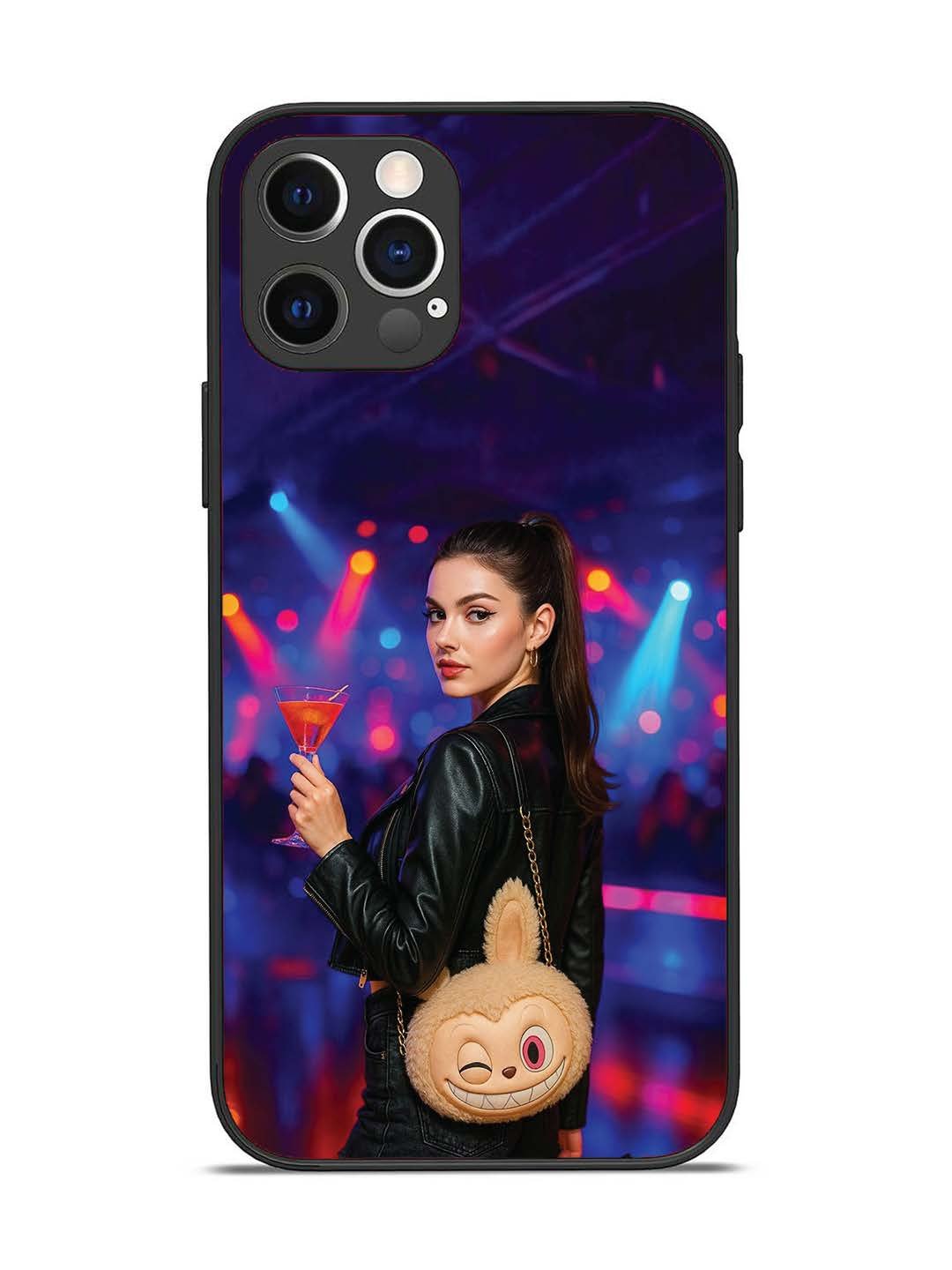 iPhone 12 Pro Girl with Labubu Purs