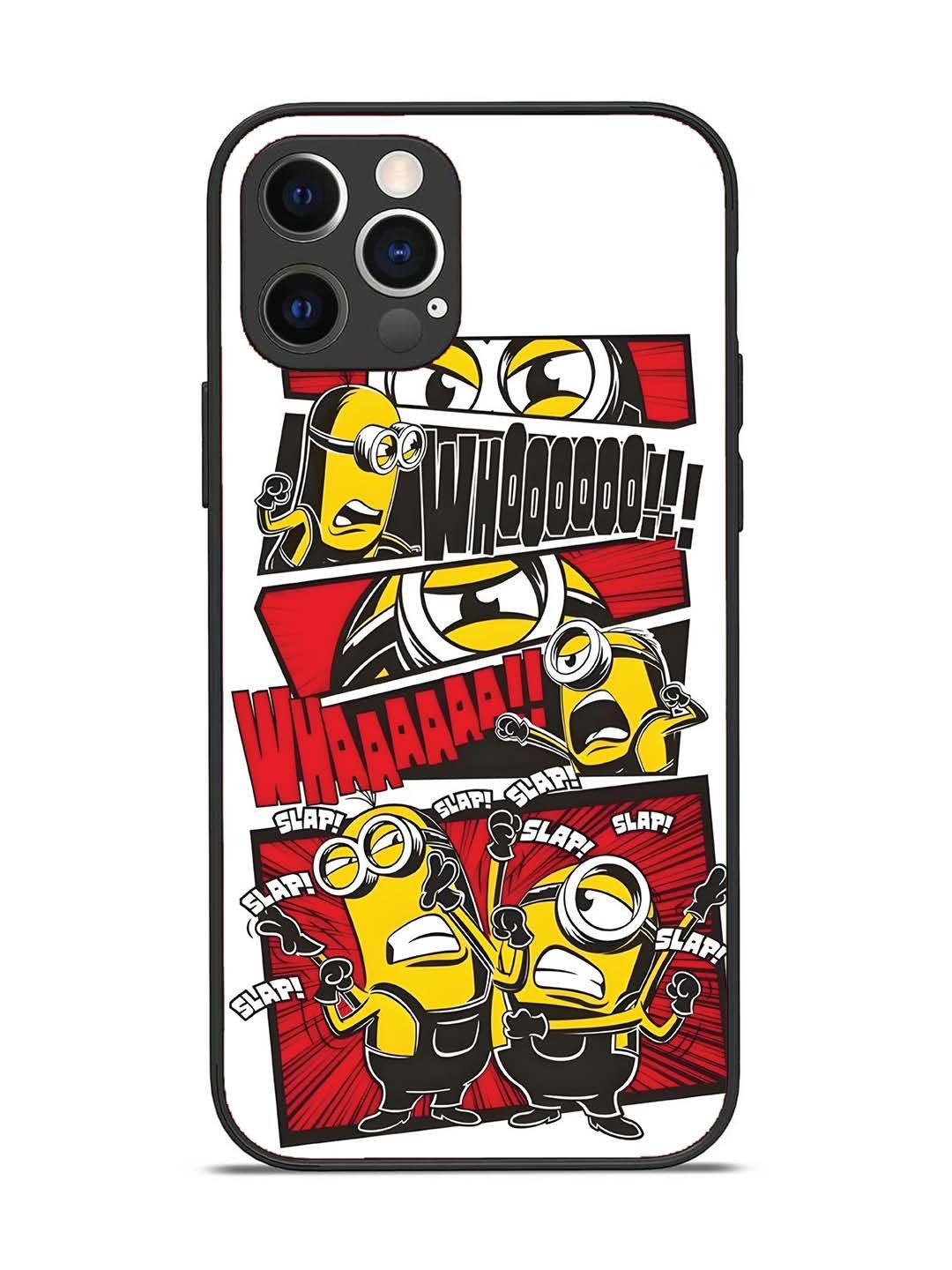 iPhone 12 Pro Minions Comic Panel Action