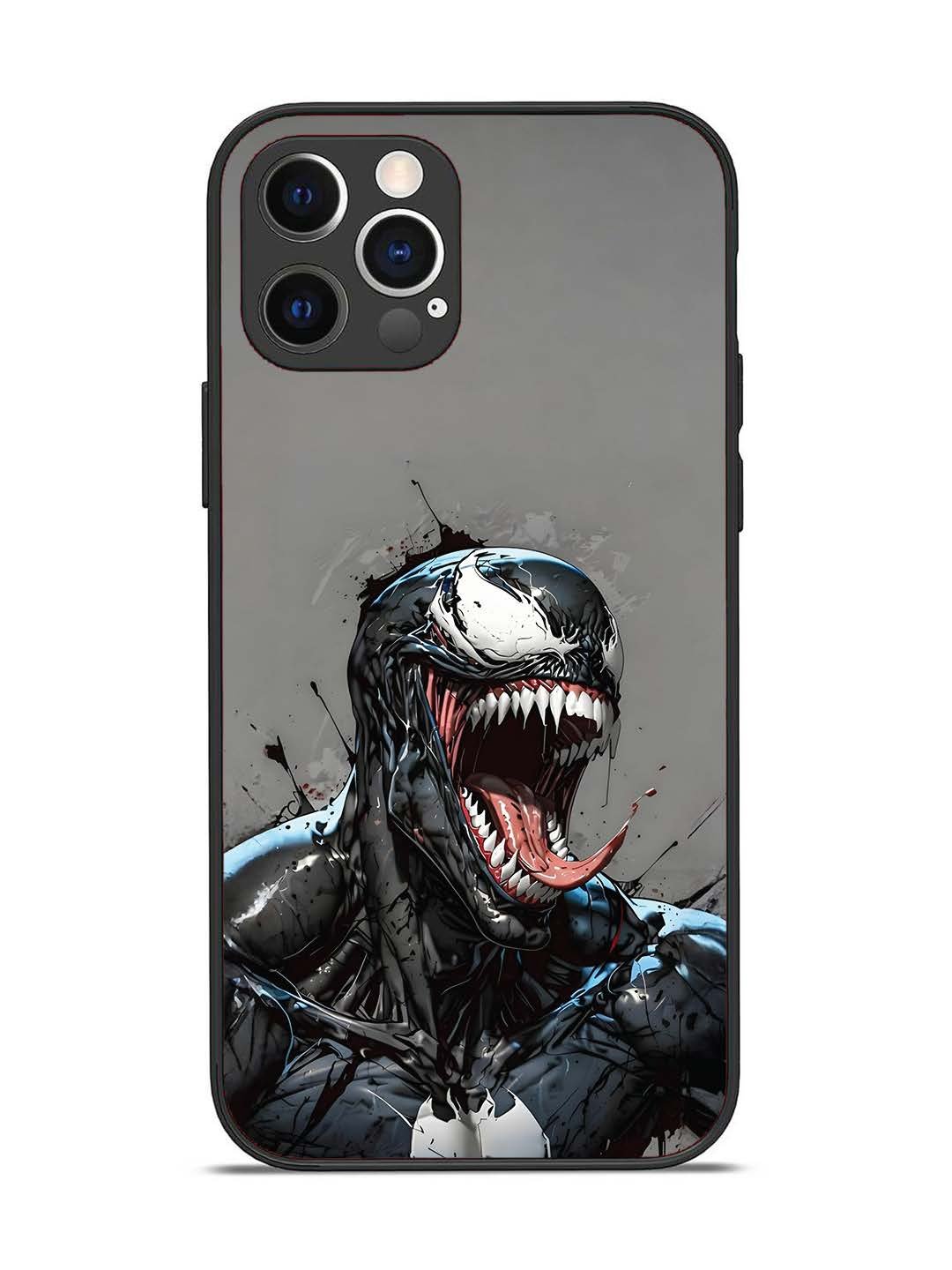 iPhone 12 Pro Venom Symbiote Grin Art