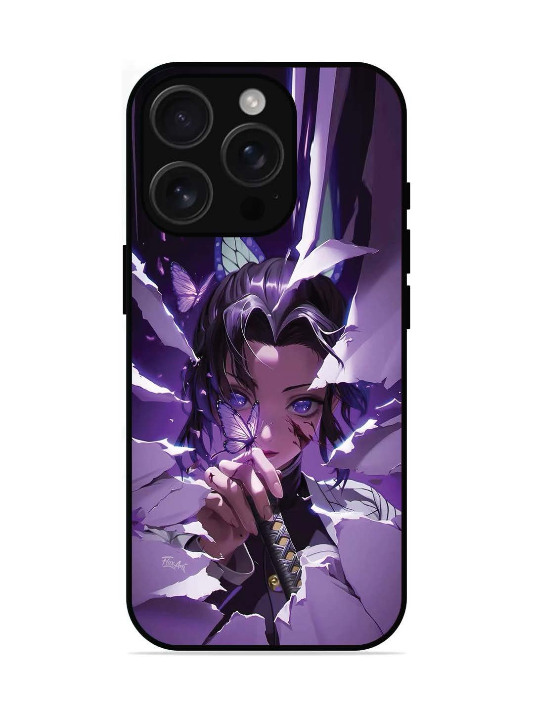 iPhone 16 pro Purple Butterfly Hashira