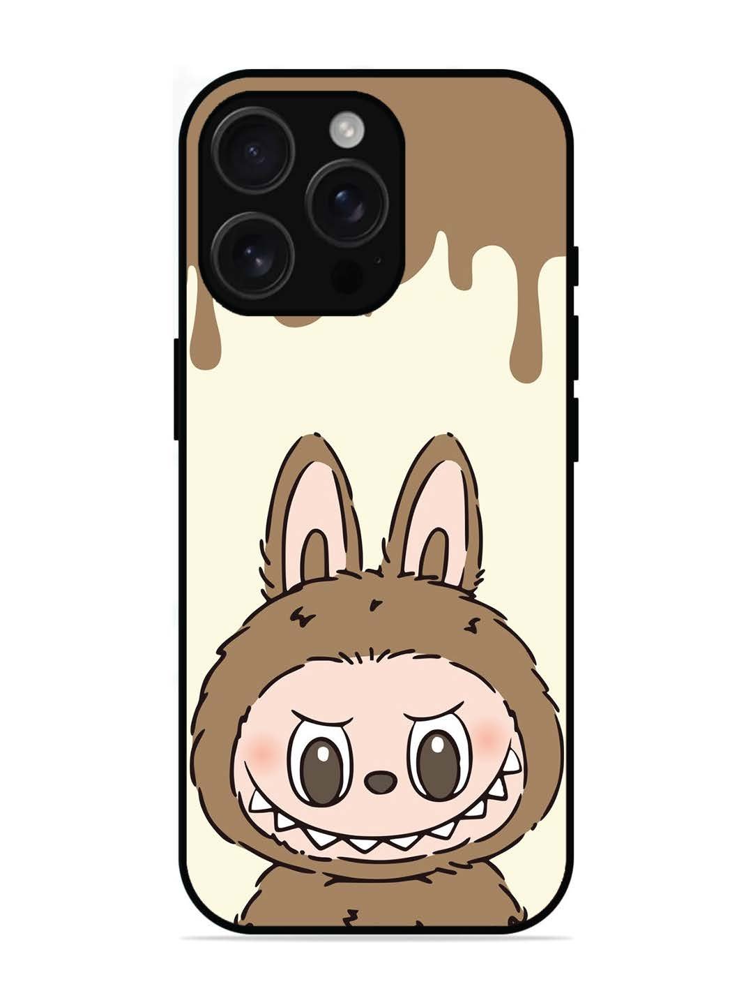 iPhone 16 pro max Labubu Closeup Chocolate