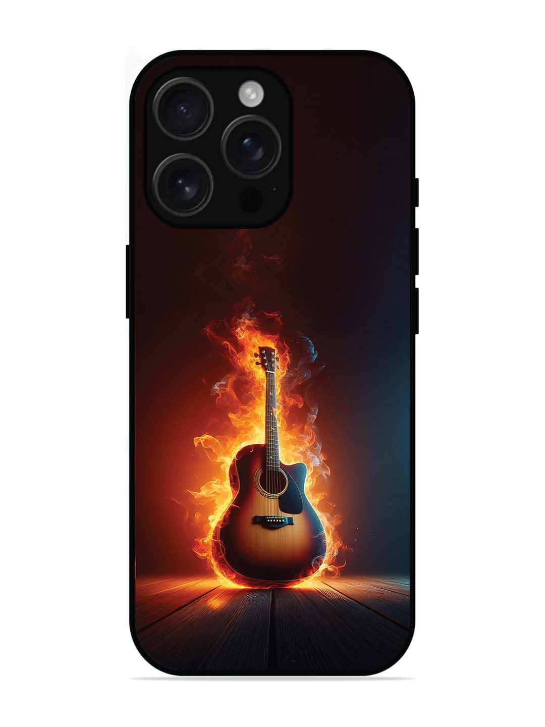 iPhone 16 pro max Fire Acoustic Guitar Stage Passion