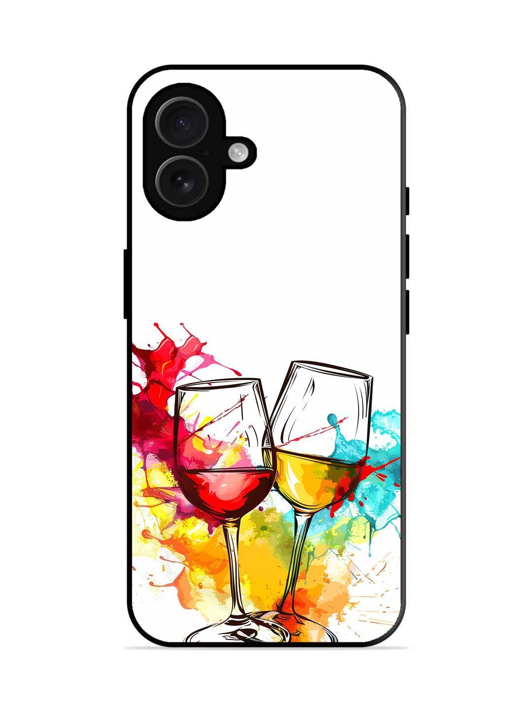 iPhone 16 plus Colorful wine glasses