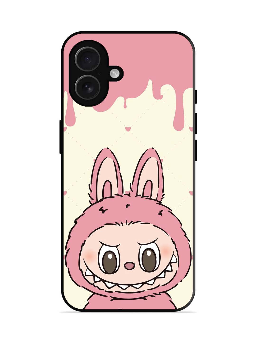 iPhone 16 plus Labubu Closeup Pink