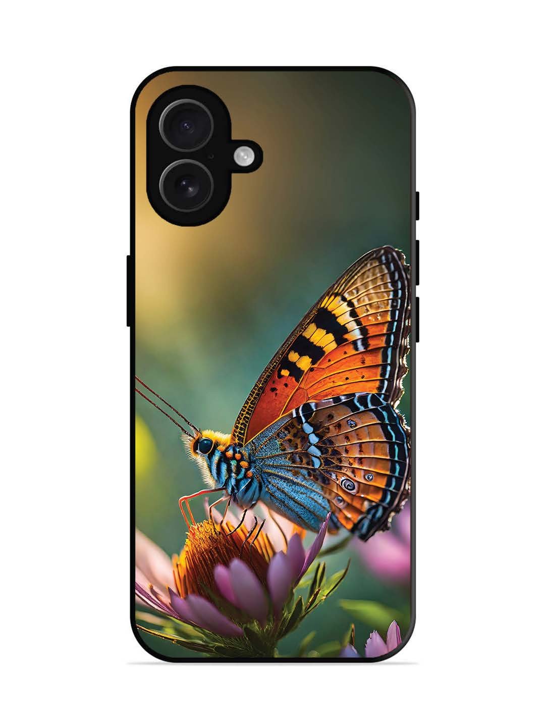 iPhone 16 plus Golden Hour Monarch Butterfly