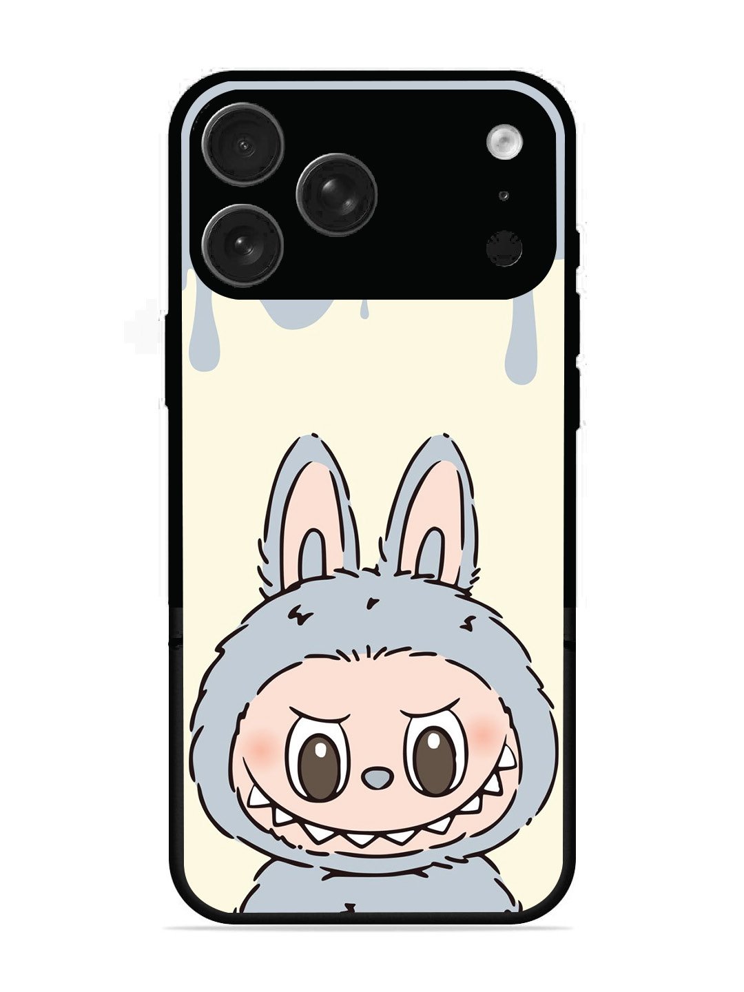 iPhone 17 Pro Max Labubu Closeup Blue