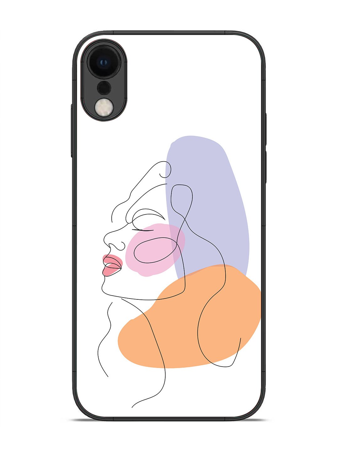 iPhone X Line Art Girl Face