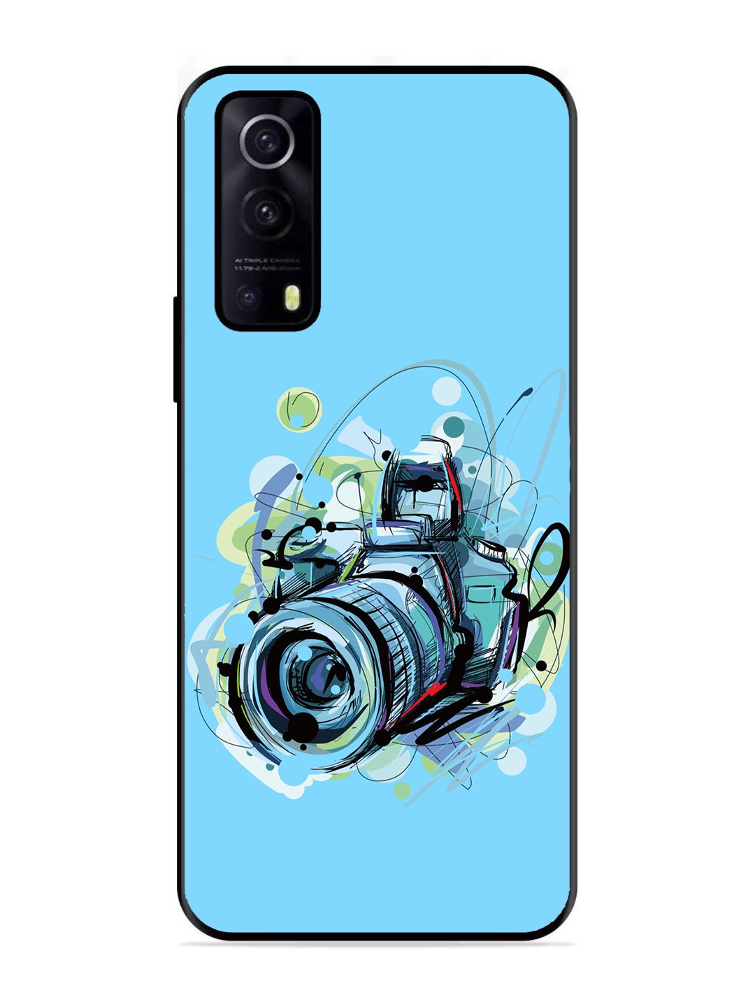 IQOO Z3 5G Camera Blue Background