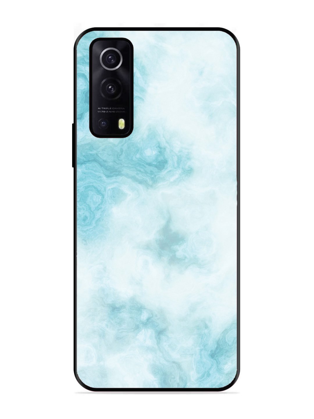 IQOO Z3 5G Light Blue with White Ocean Marble