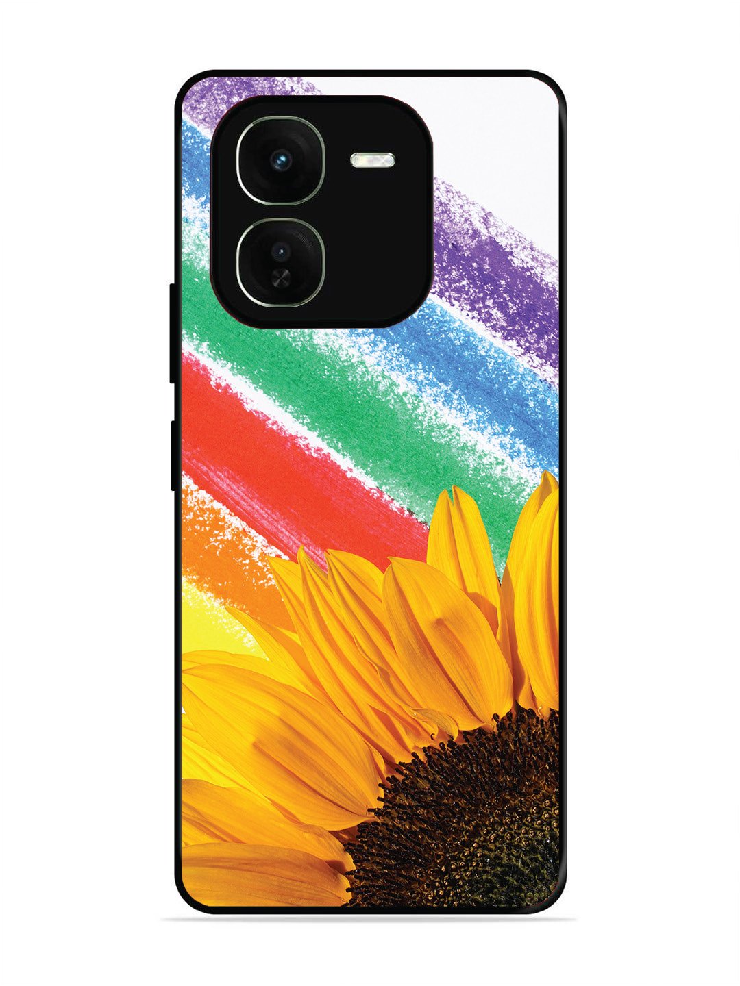 iqoo z9x 5g Sunflower on Colourful Lines