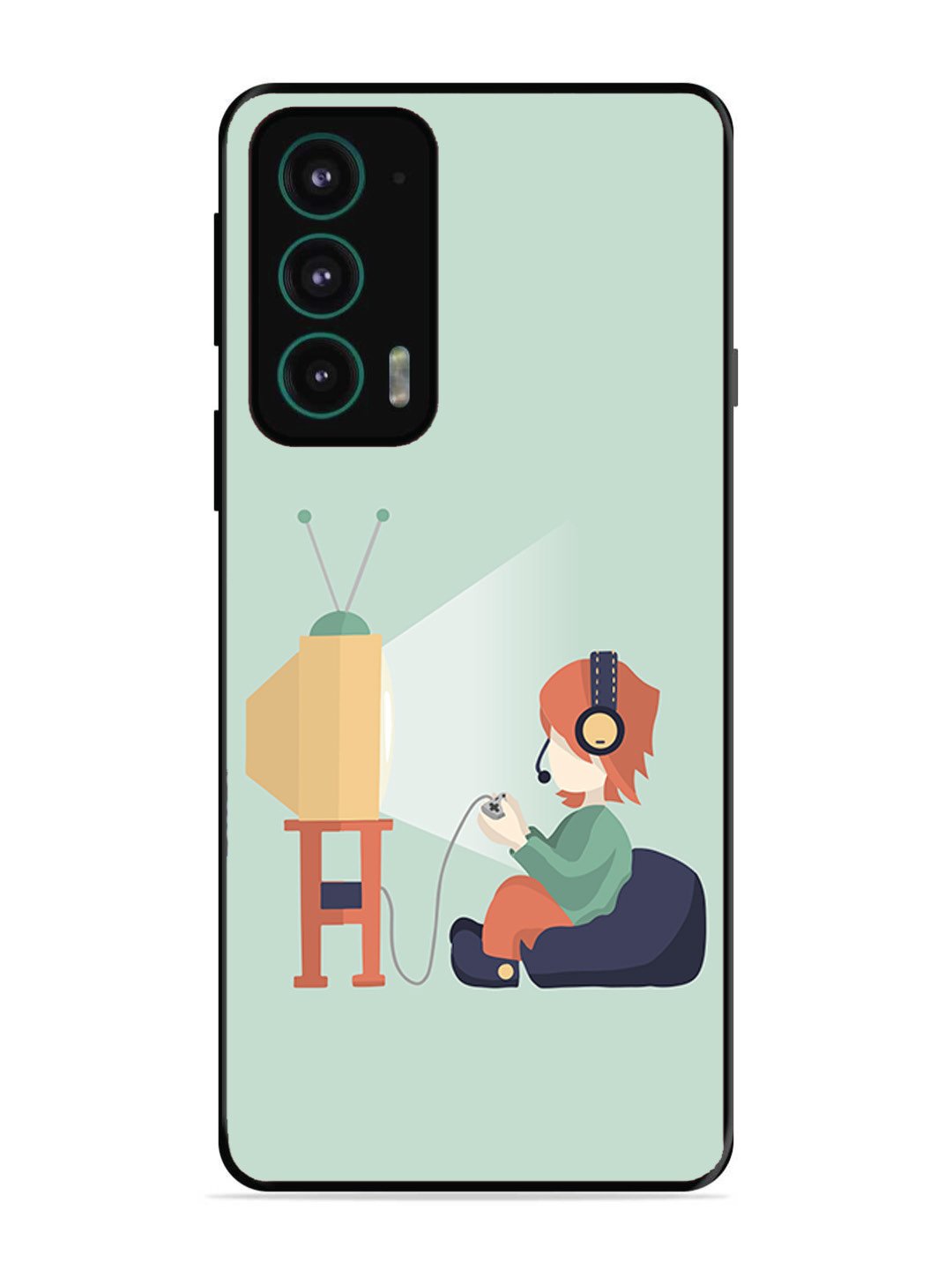 Motorola Moto Edge 20 Kid Playing Game