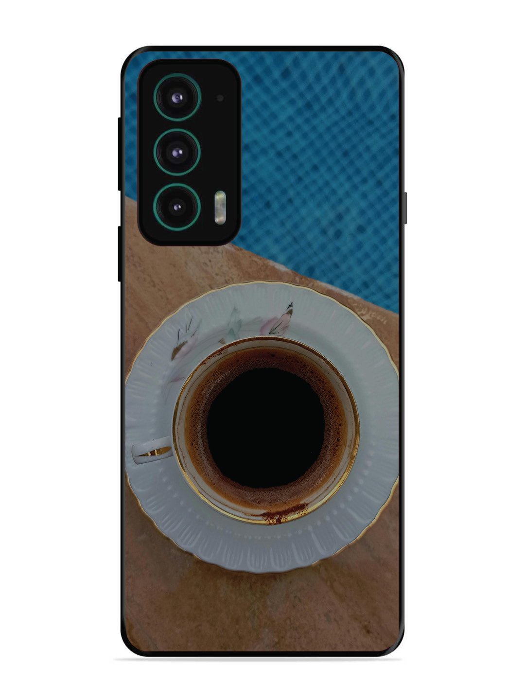 Motorola Moto Edge 20 Black Tea Cup Saucer