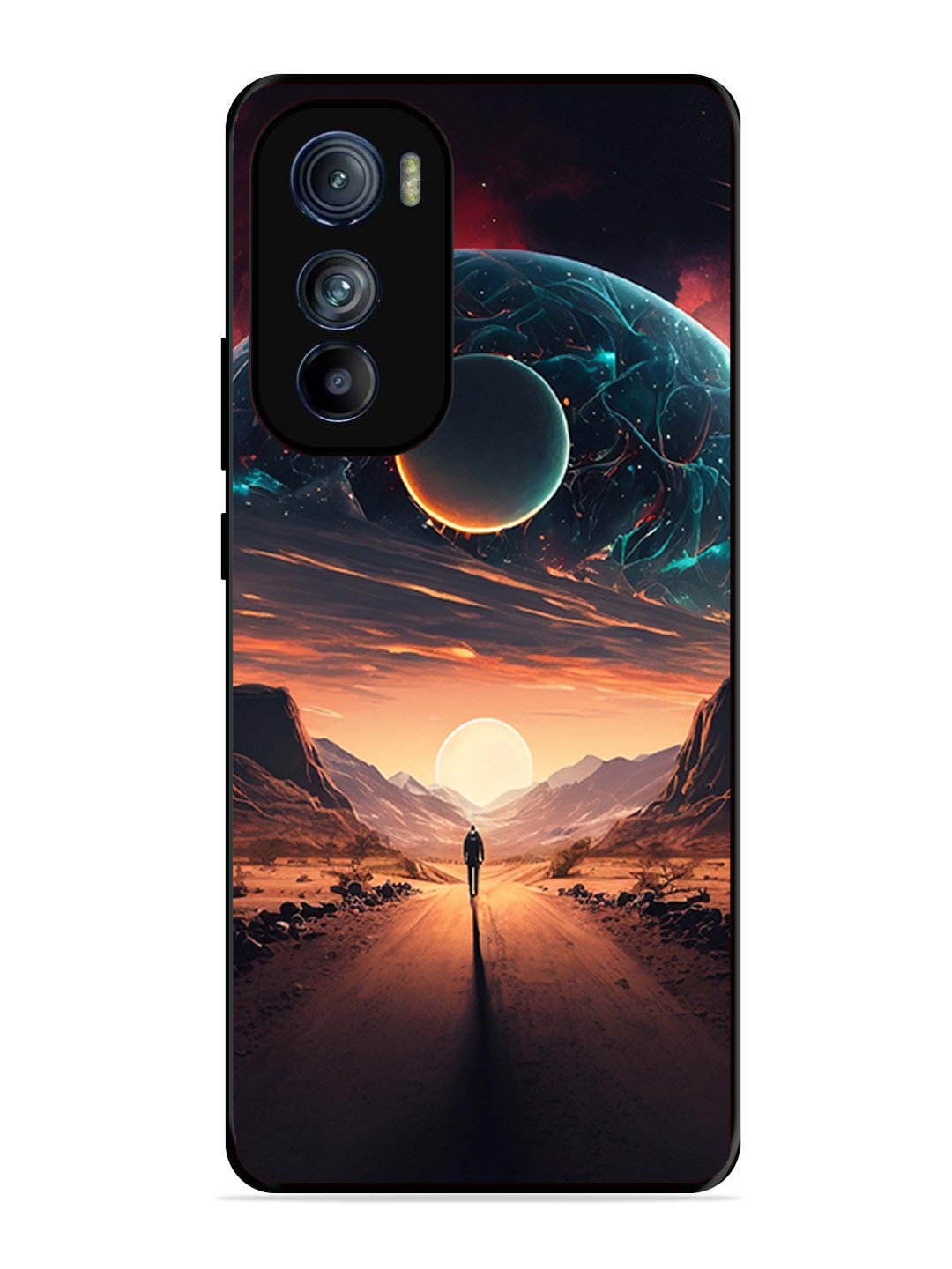 Motorola Moto Edge 30 Sunset with space scene