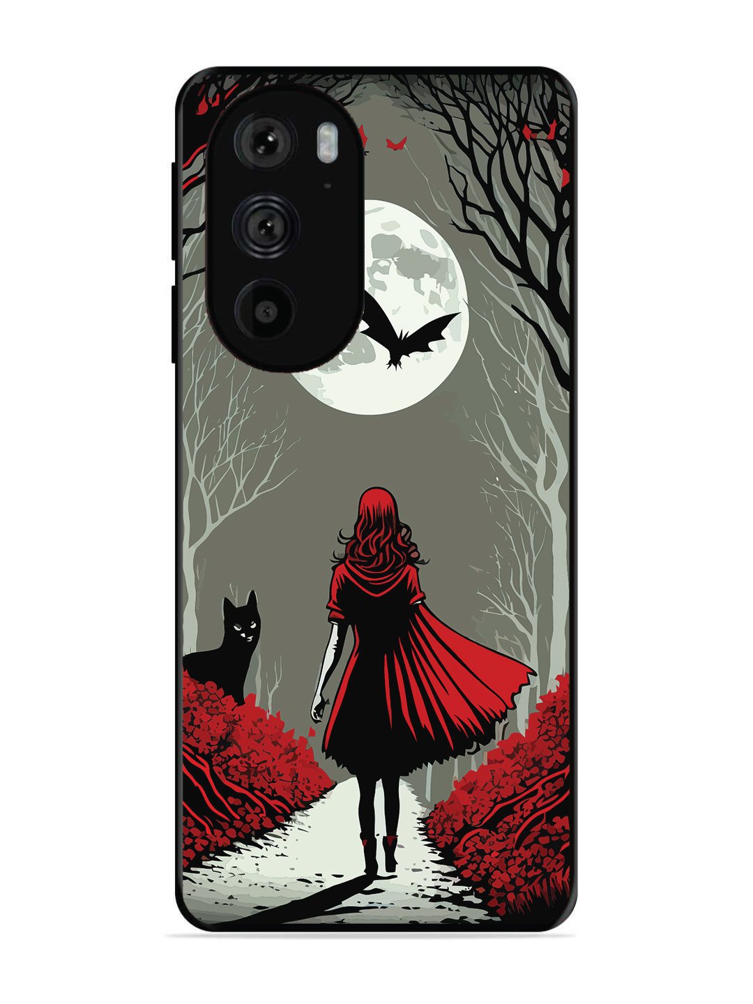 Motorola Moto Edge 30 Pro Scarlet Girl in Red Forest