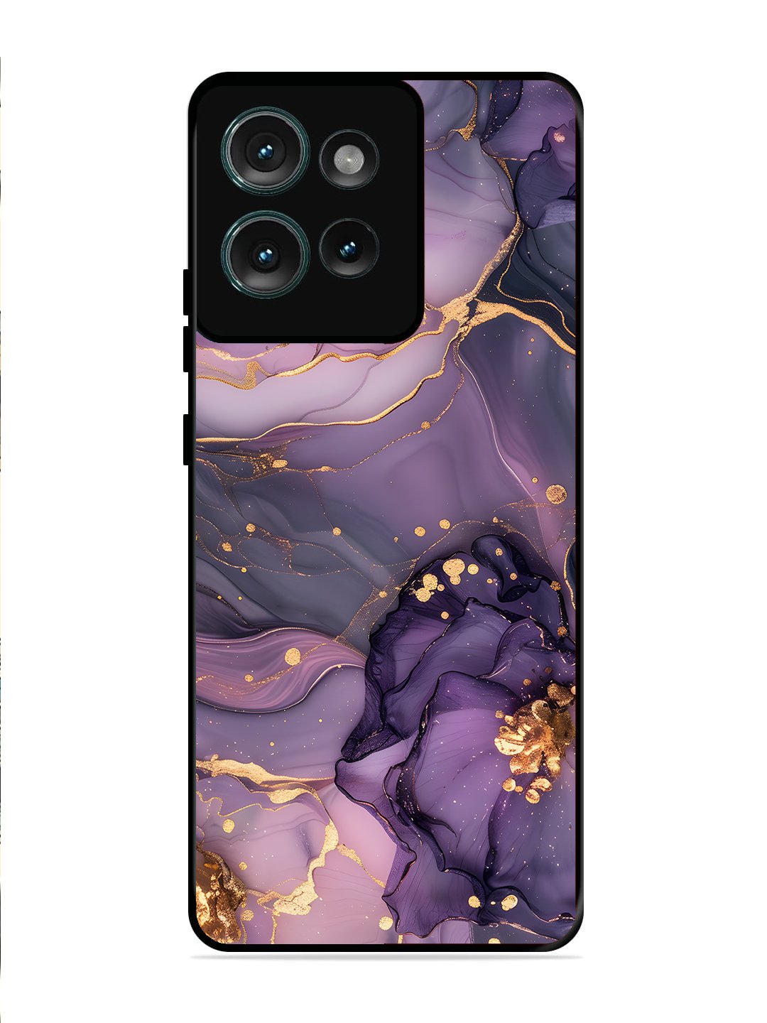 Motorola Edge 50 Royal Orchid Theme Marble