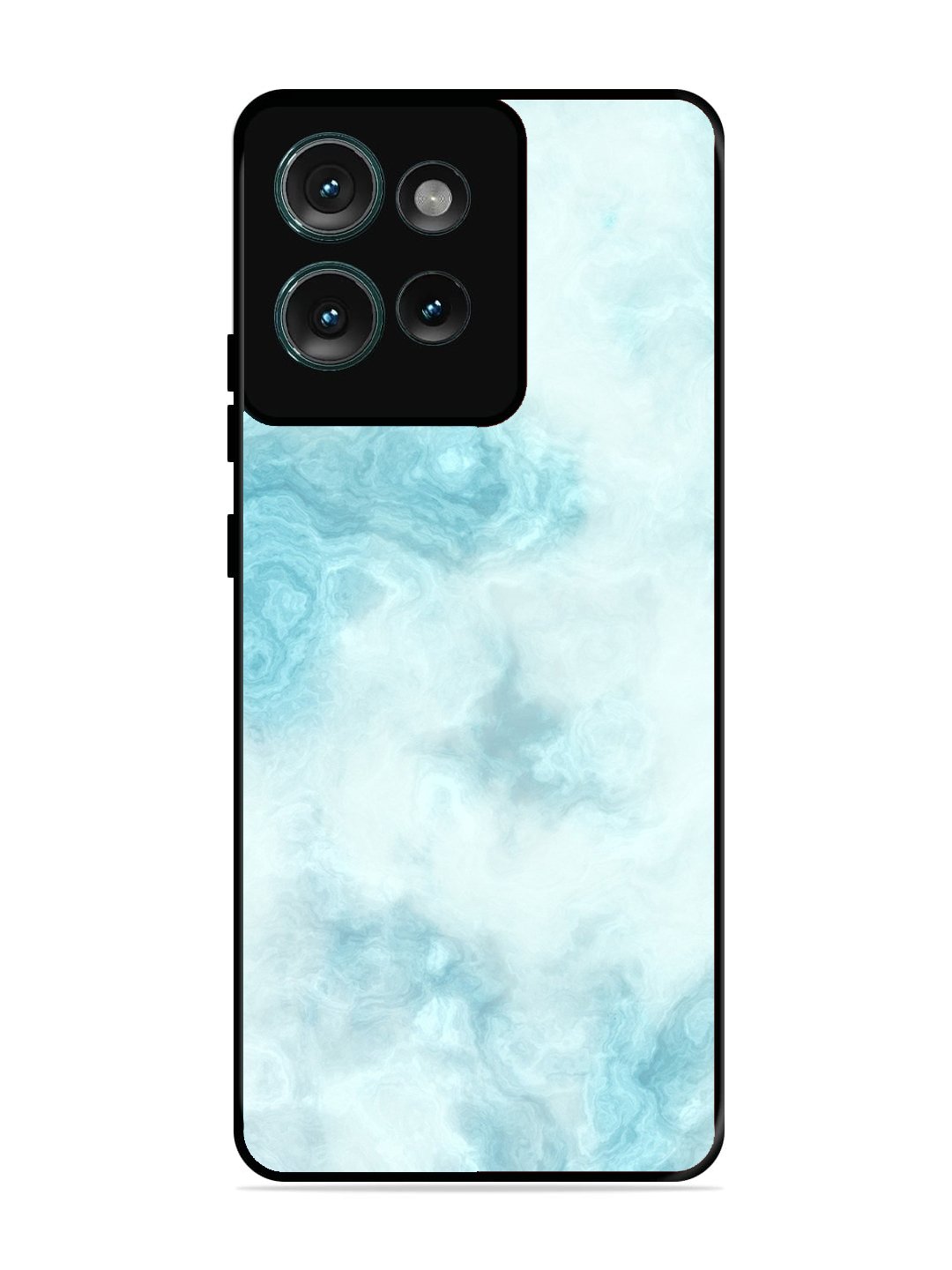 Motorola Edge 50 Light Blue with White Ocean Marble