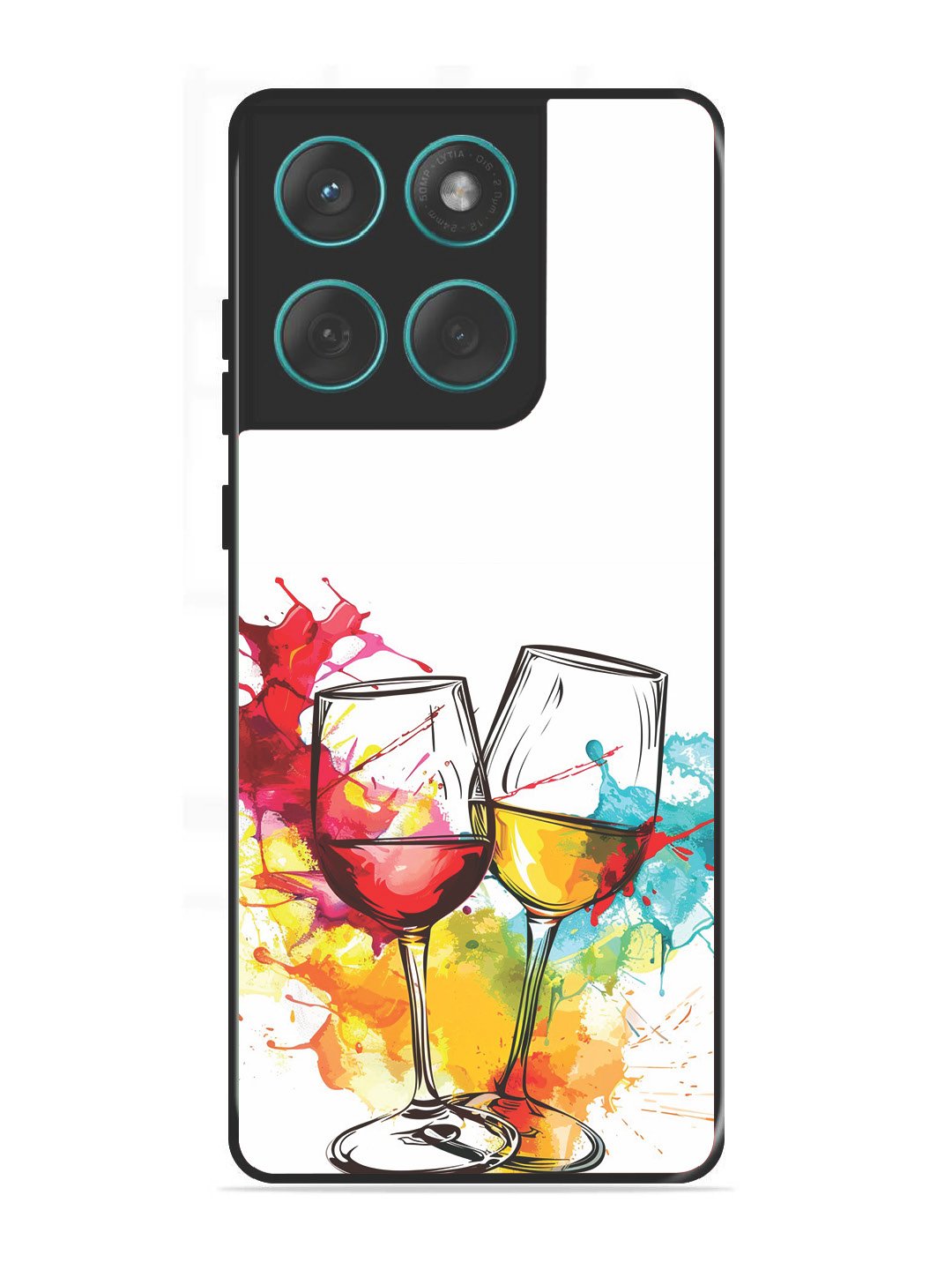 Motorola Edge 60 Fusion Colorful wine glasses