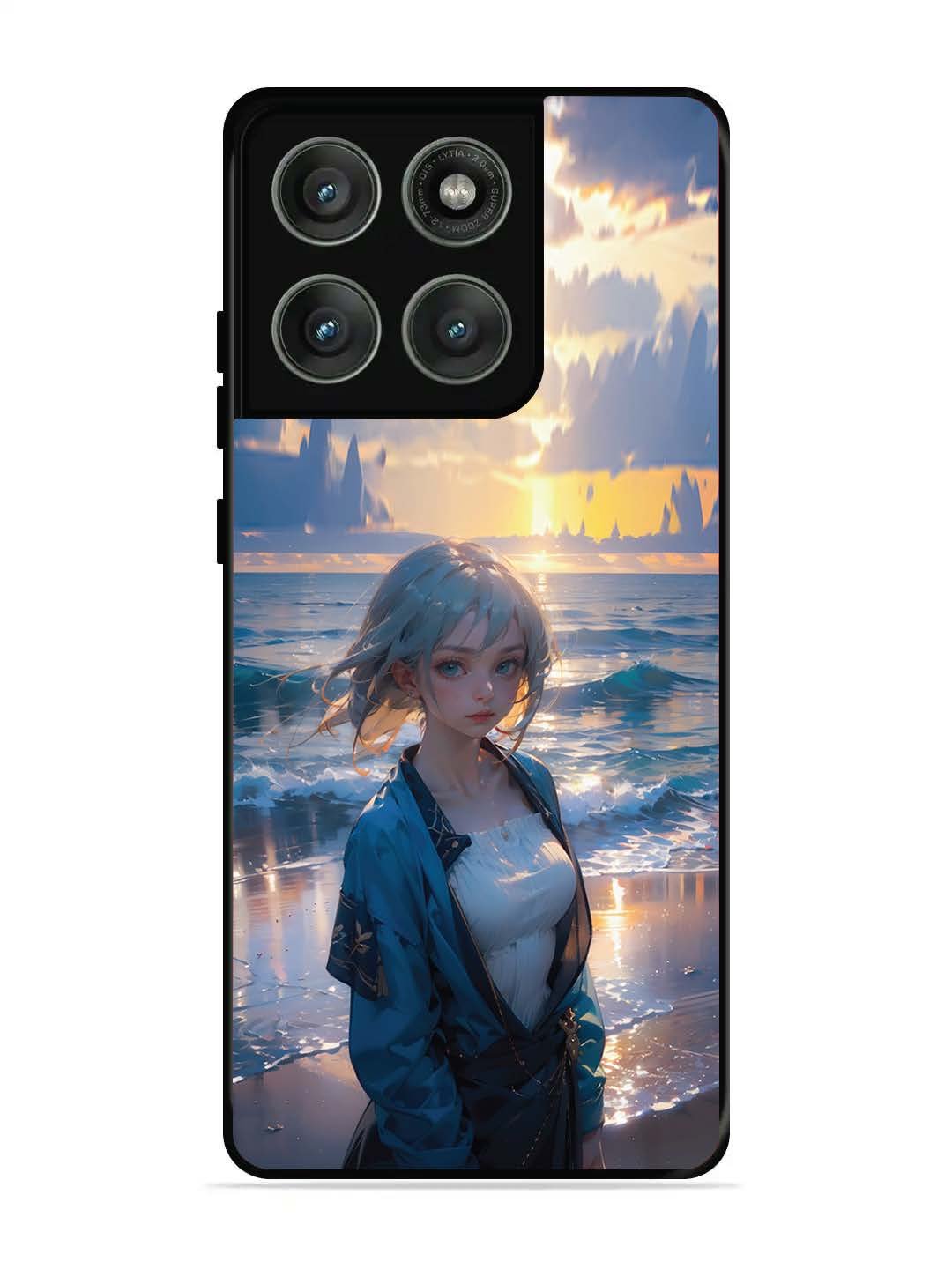 Motorola Edge 60 Pro 5G Anime Girl Beach Ocean Waves