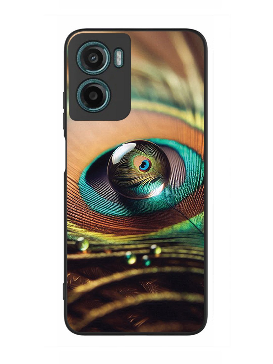 Motorola Moto G05 Water Drop On Peacock Feather