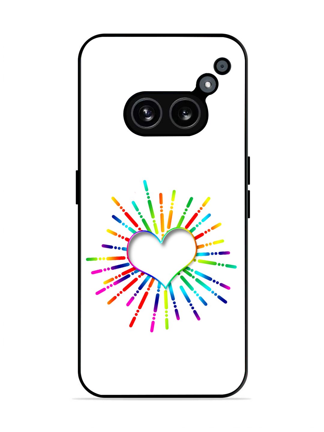 Nothing Phone 2a 5G Colourful Heart on White