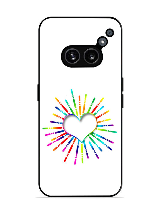 Nothing Phone 2a 5G Colourful Heart on White