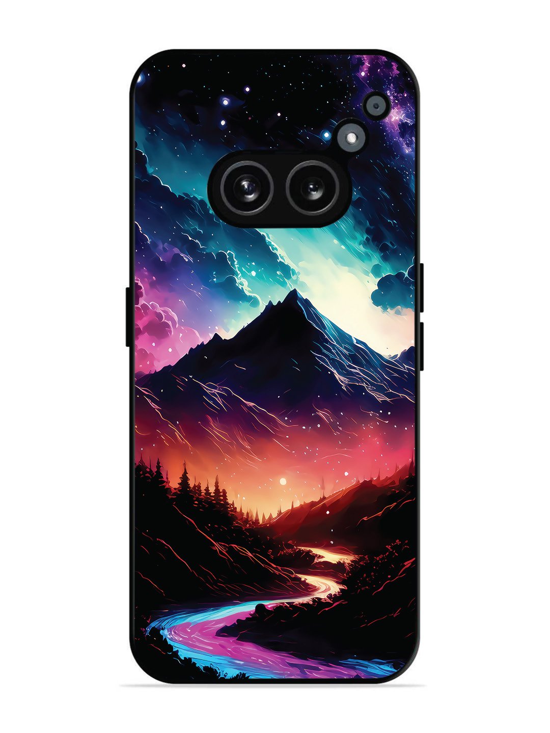 Nothing Phone 2a 5G mountain-valley-Colorful-cloud-at-night