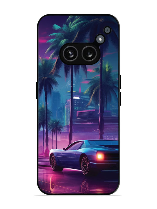 Nothing Phone 2a 5G sunset-sports-car-city-palm-trees