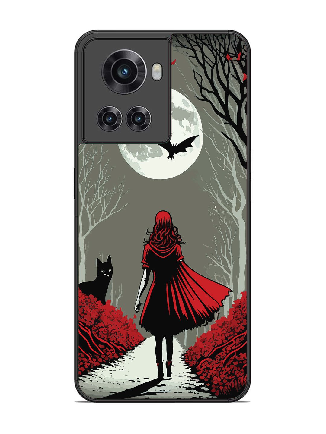 OnePlus 10R Scarlet Girl in Red Forest