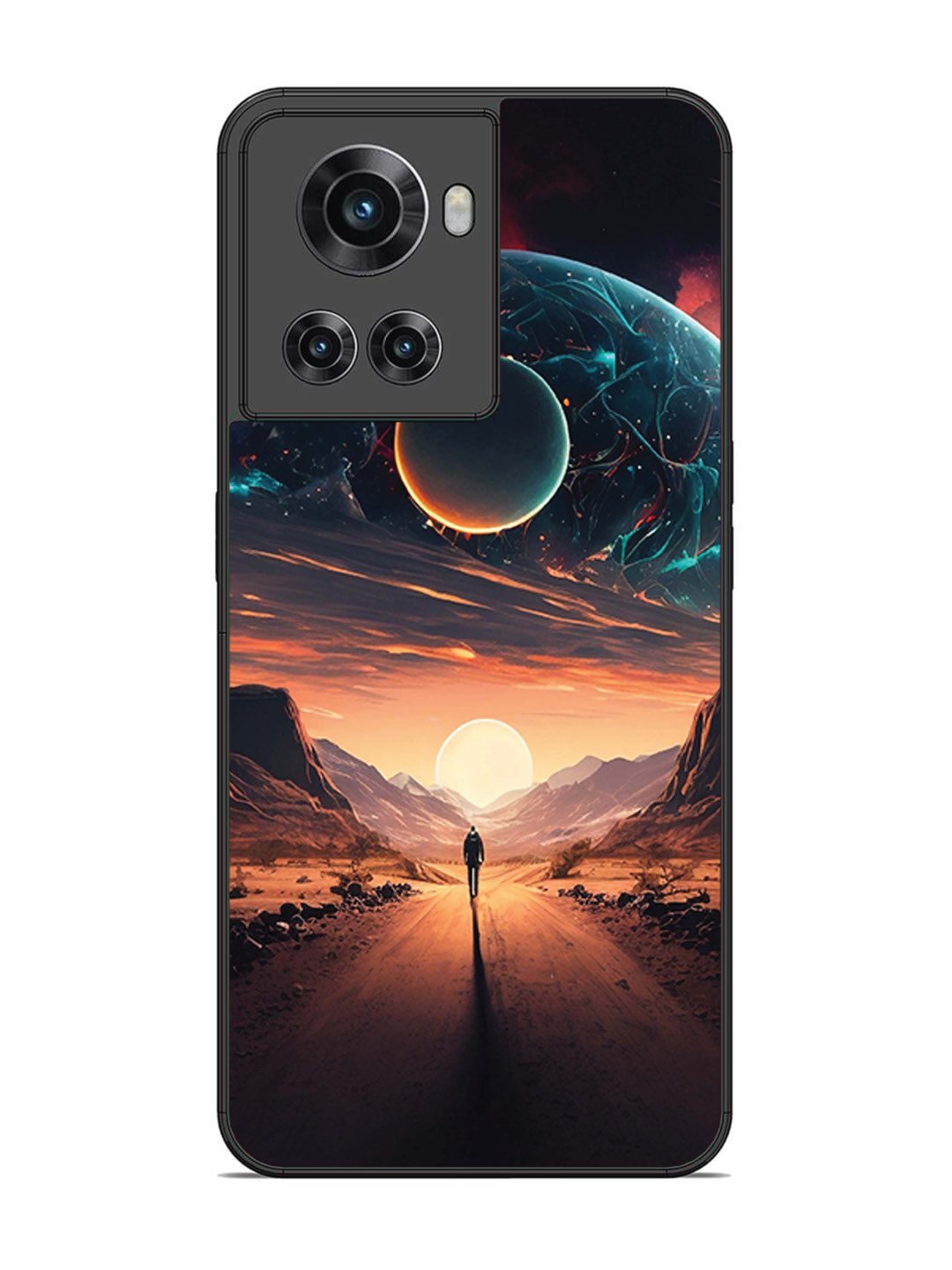 OnePlus 10R Sunset with space scene