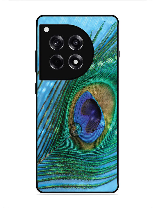 OnePlus 12R A drop on Peacock Feather