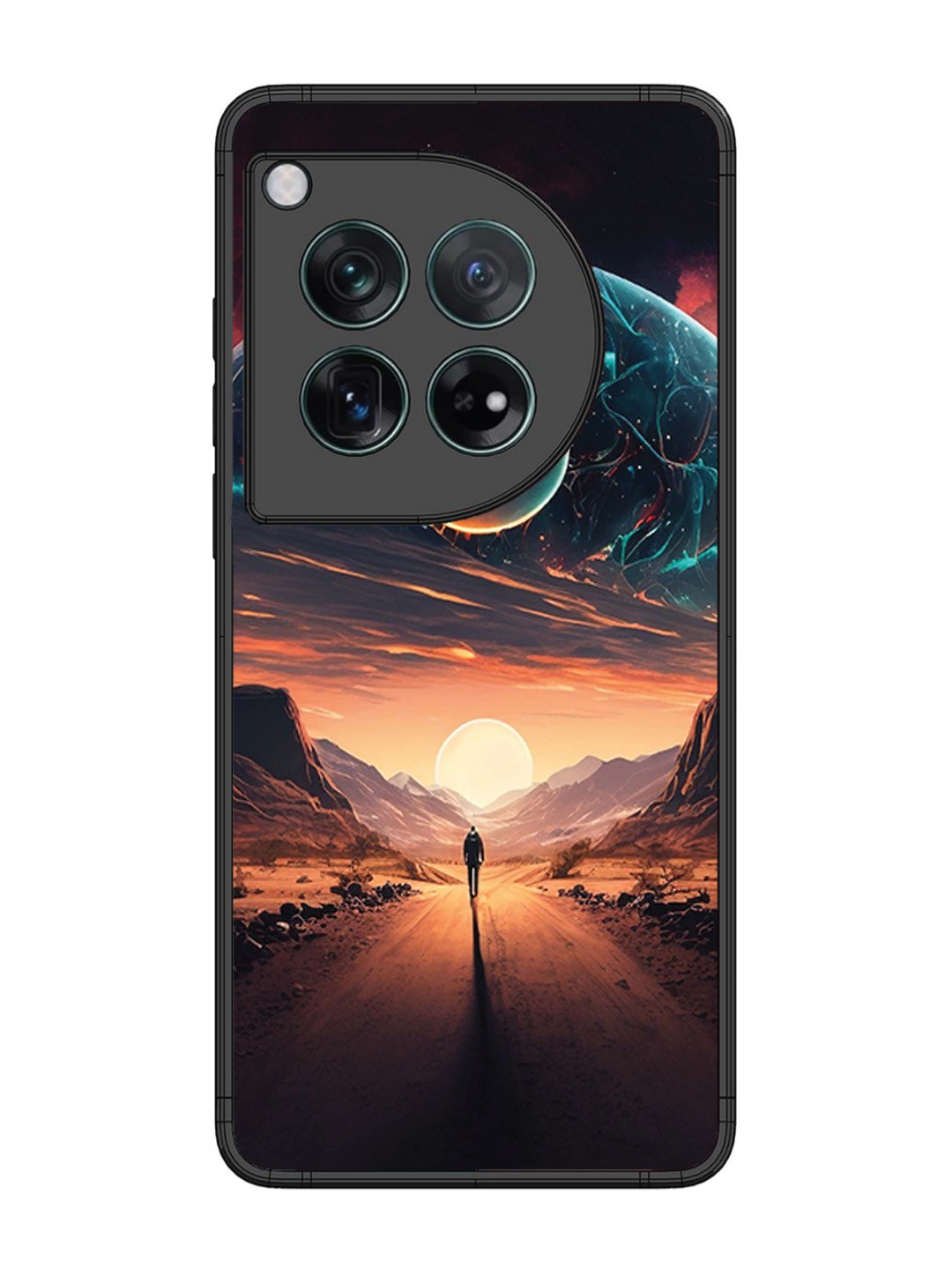 OnePlus 12 Sunset with space scene