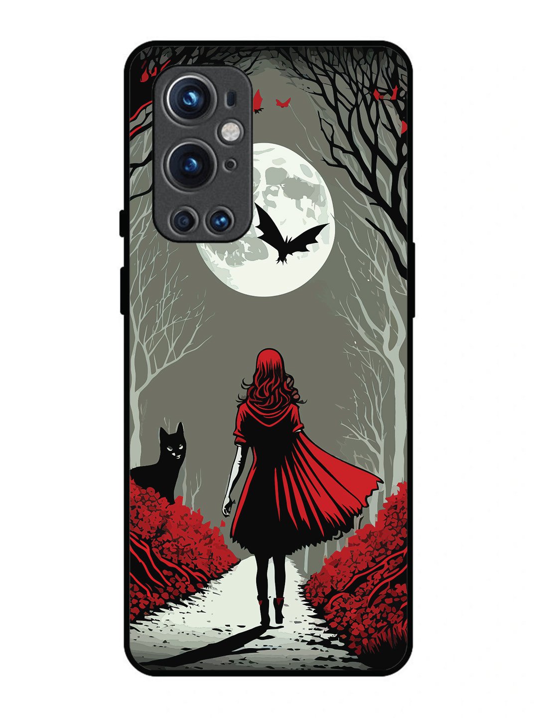 OnePlus 9 Pro Scarlet Girl in Red Forest