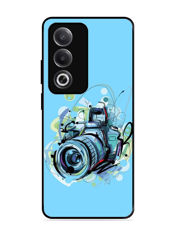Oppo A3 Pro 5G Camera Blue Background