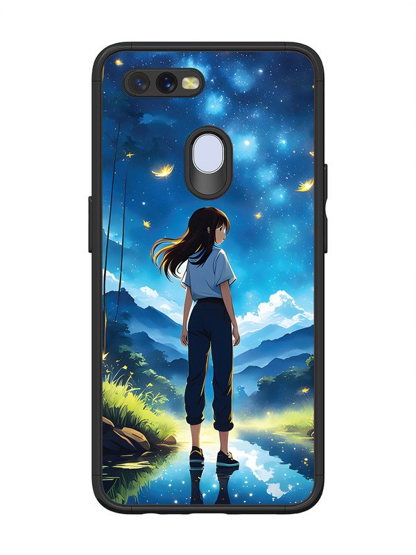 Oppo A7 Girl In Beautiful Forest