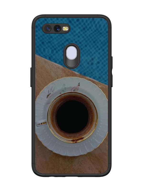 Oppo A7 Black Tea Cup Saucer