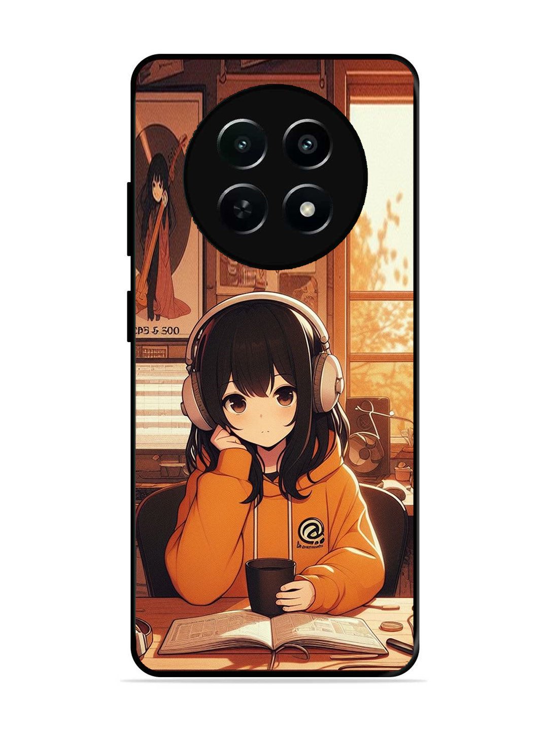 Realme 12 5G Cute Girl listening Music