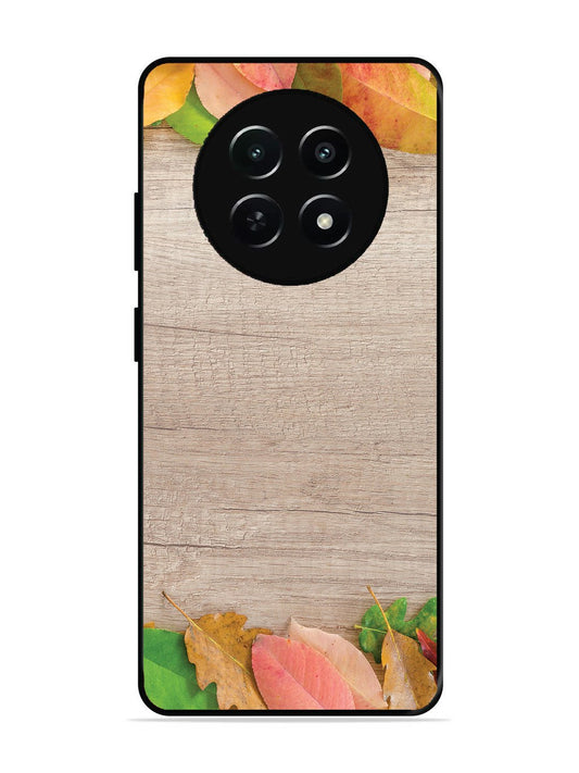 realme 12x 5g Autumn Leafs On Wooden Table