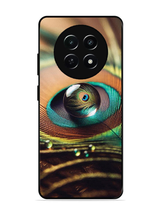 realme 12x 5g Water Drop On Peacock Feather