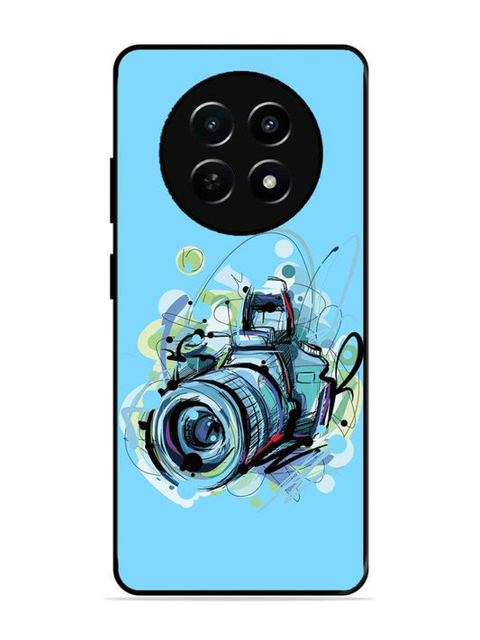 realme 12x 5g Camera Blue Background