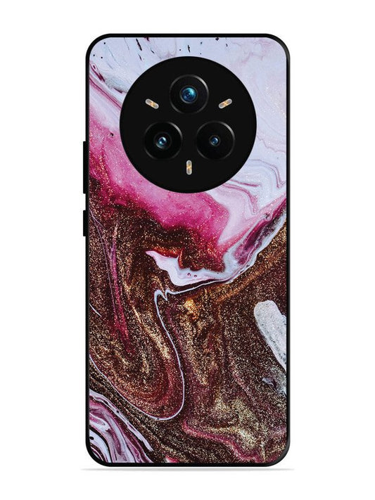 realme 14 pro plus 5g Elegant Rose & Gold Marble