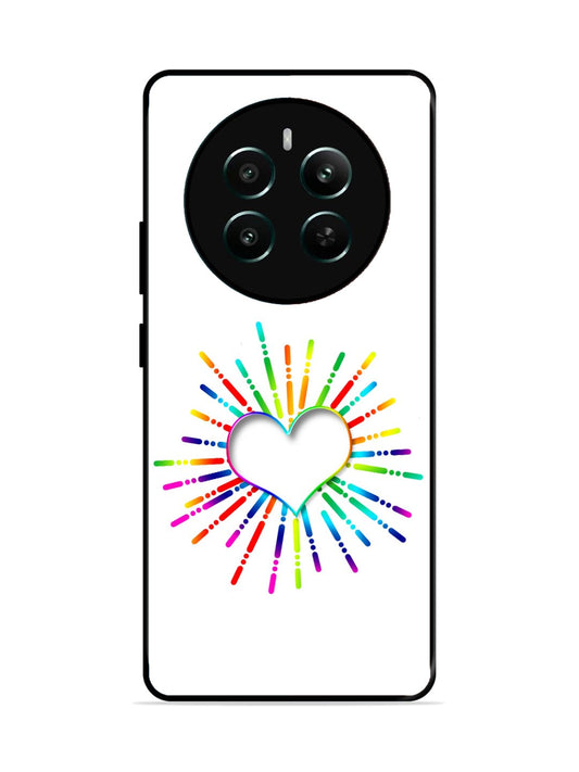 Realme 12 Plus Colourful Heart on White
