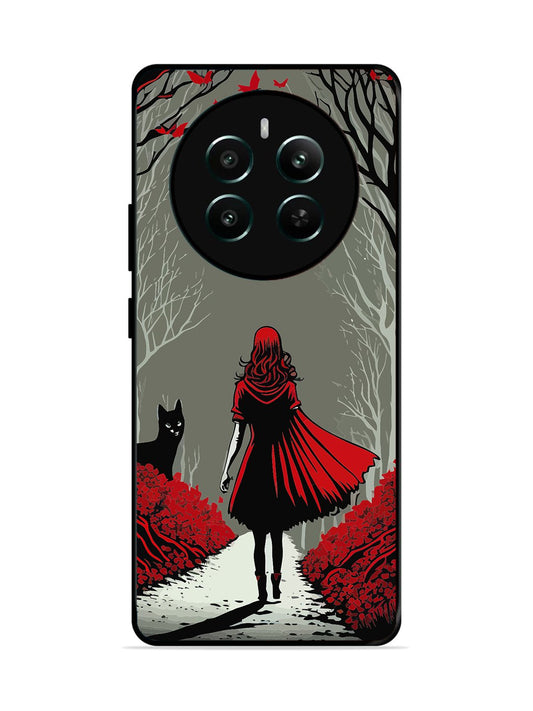 Realme 12 Plus Scarlet Girl in Red Forest