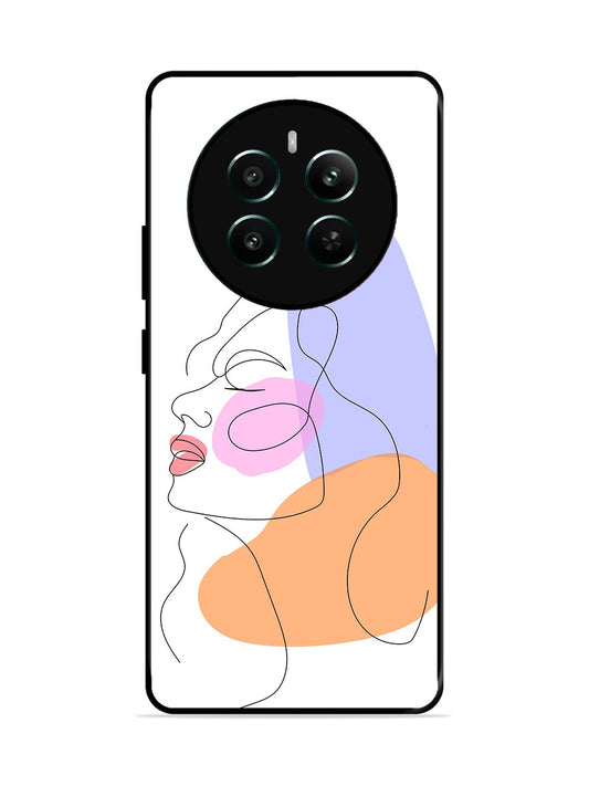 Realme 12 Plus Line Art Girl Face
