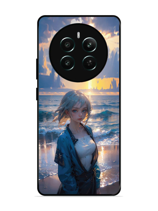 Realme 12 Plus Anime Girl Beach Ocean Waves