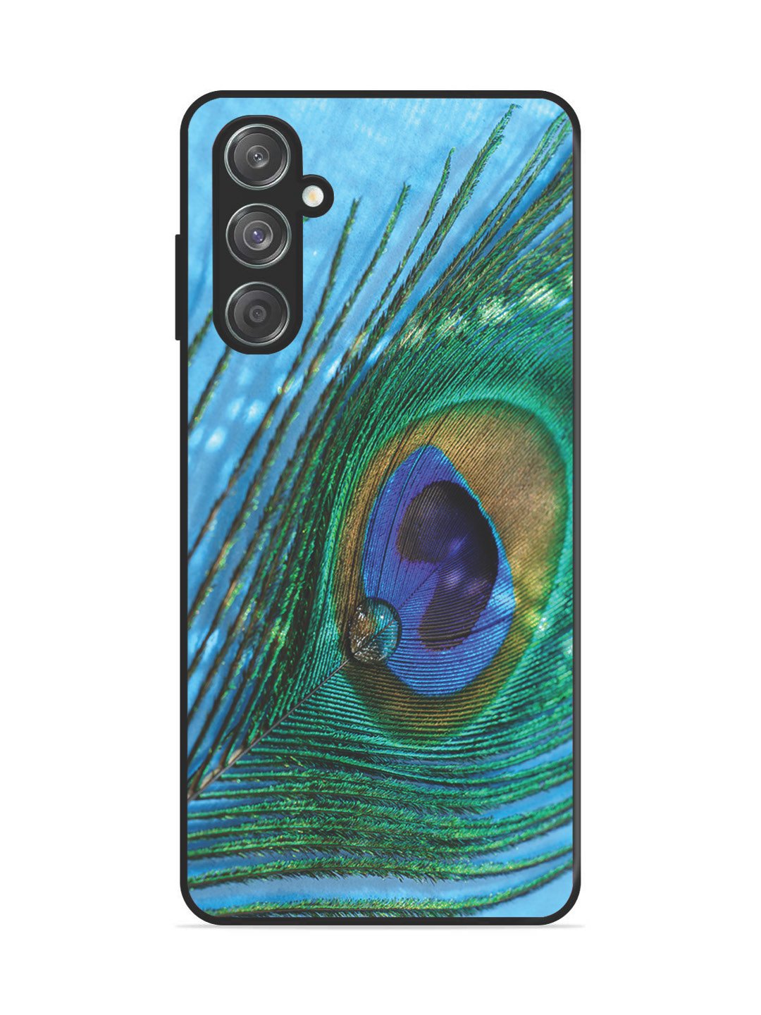 Samsung Galaxy F55 5g A drop on Peacock Feather