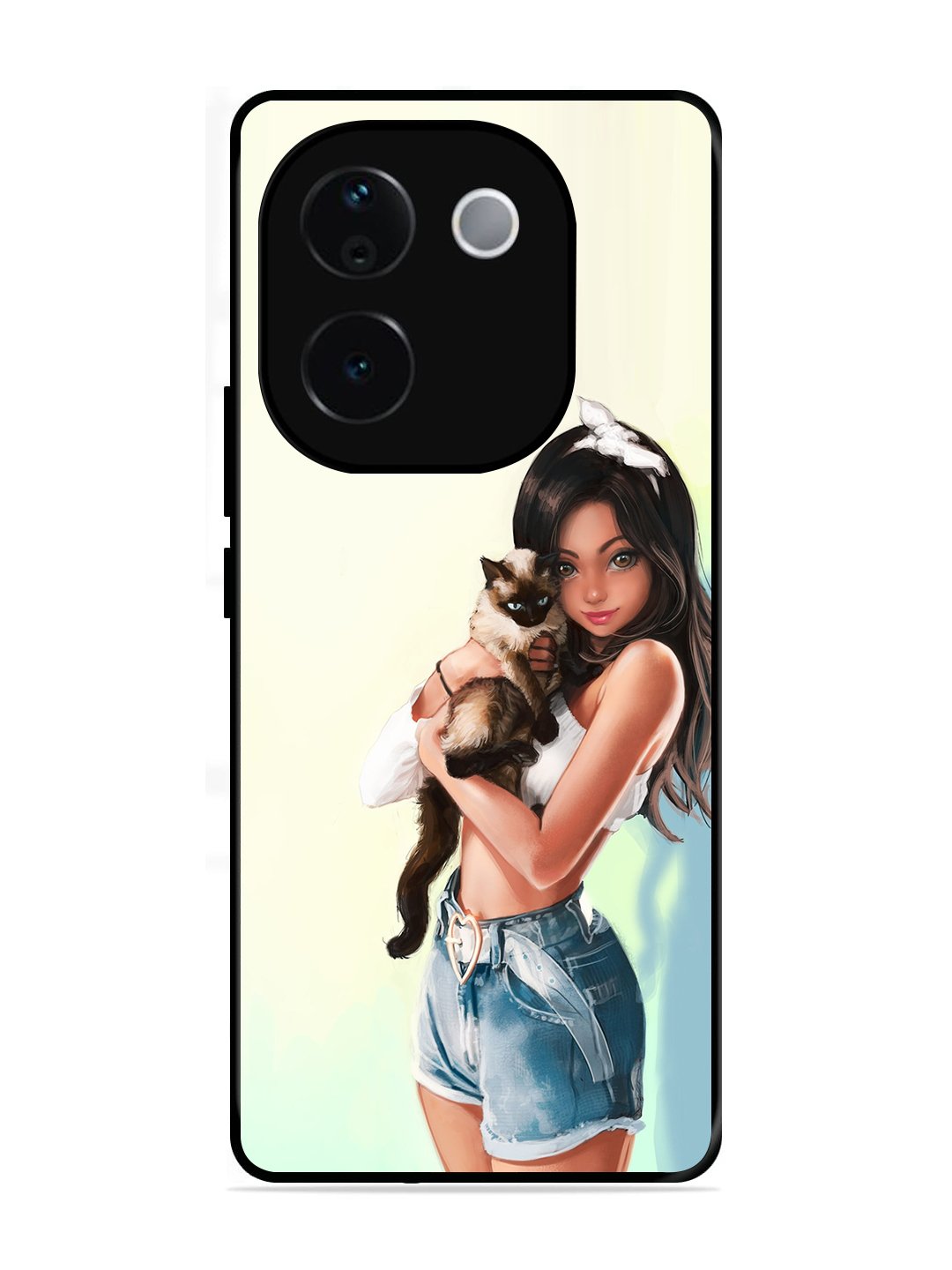 IQOO Z9s Pro 5G Cute Girl with Cat