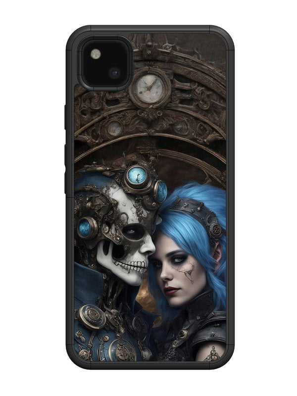 Google Pixel 4A Skeleton & Devil Girl