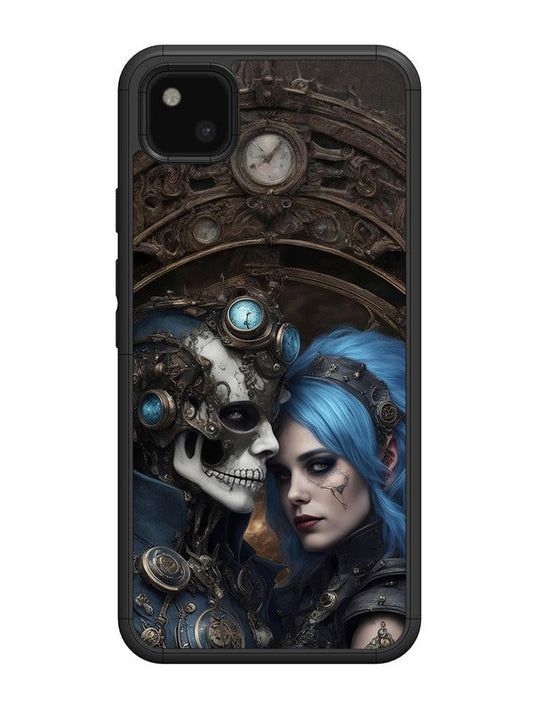 Google Pixel 4A Skeleton & Devil Girl