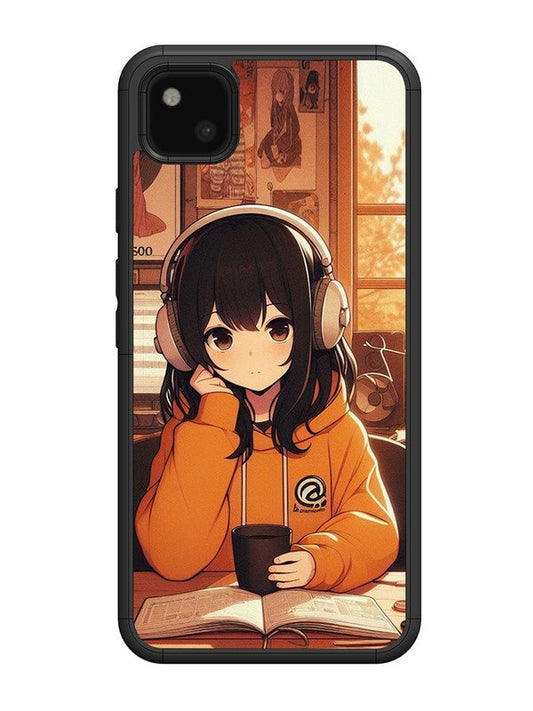 Google Pixel 4A Cute Girl listening Music